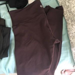 Full length wunder unders in a plum color
